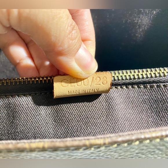 CELINE - Macadam bag - brown coated canvas with beige leather **FINAL PRICE** - Picture 13 of 16